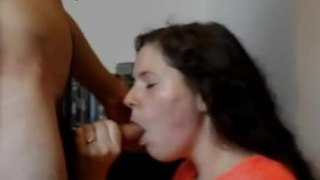 Polish girl blowing hard dick