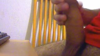 Guy With Thick Cock Jerking On Webcam