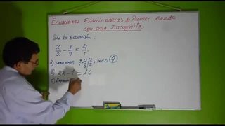Matematica ecuaciones con un incognita