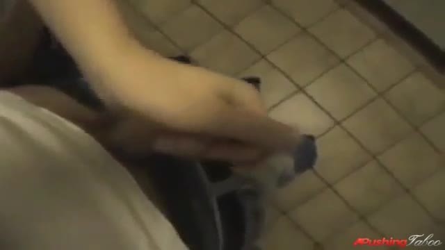Teen daughter bent over by dad in the kitchen