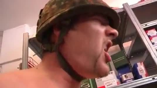 Horny slut enjoying in nasty military