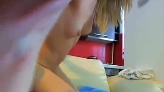 HOT webcam blonde fucked by fuck machine