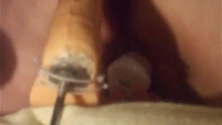 Amateur bbw dp anal sex and huge dildo