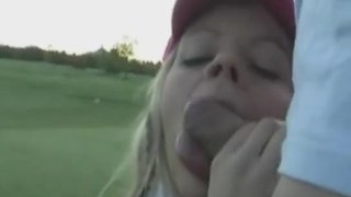 Amateur Teen Hard Sex on the Golf Course